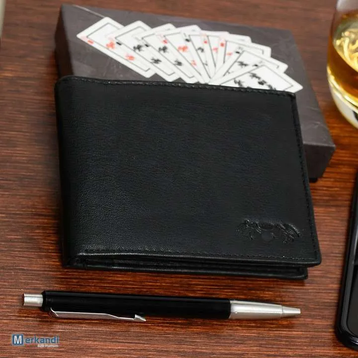Billeteras de cuero al por mayor | Billetera de cuero genuino para hombre Beltimore