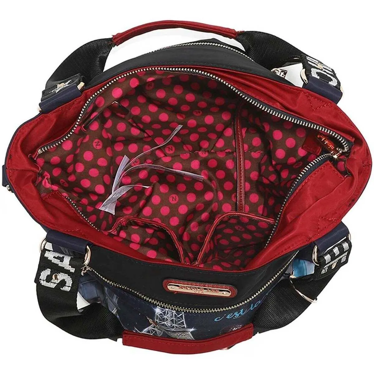 BOLSO DE MANO MEDIANO DE NYLON 