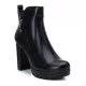 Botines tacón Refresh negros con plataforma