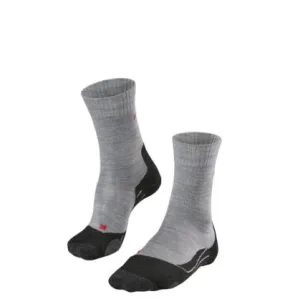 Calcetines de trekking Falke TK2 (gris claro) Mujer