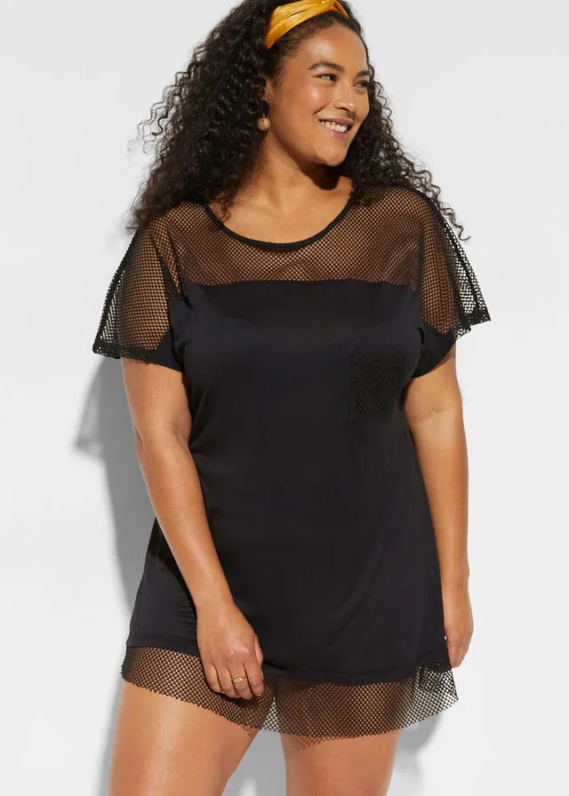 Camiseta de playa Negro