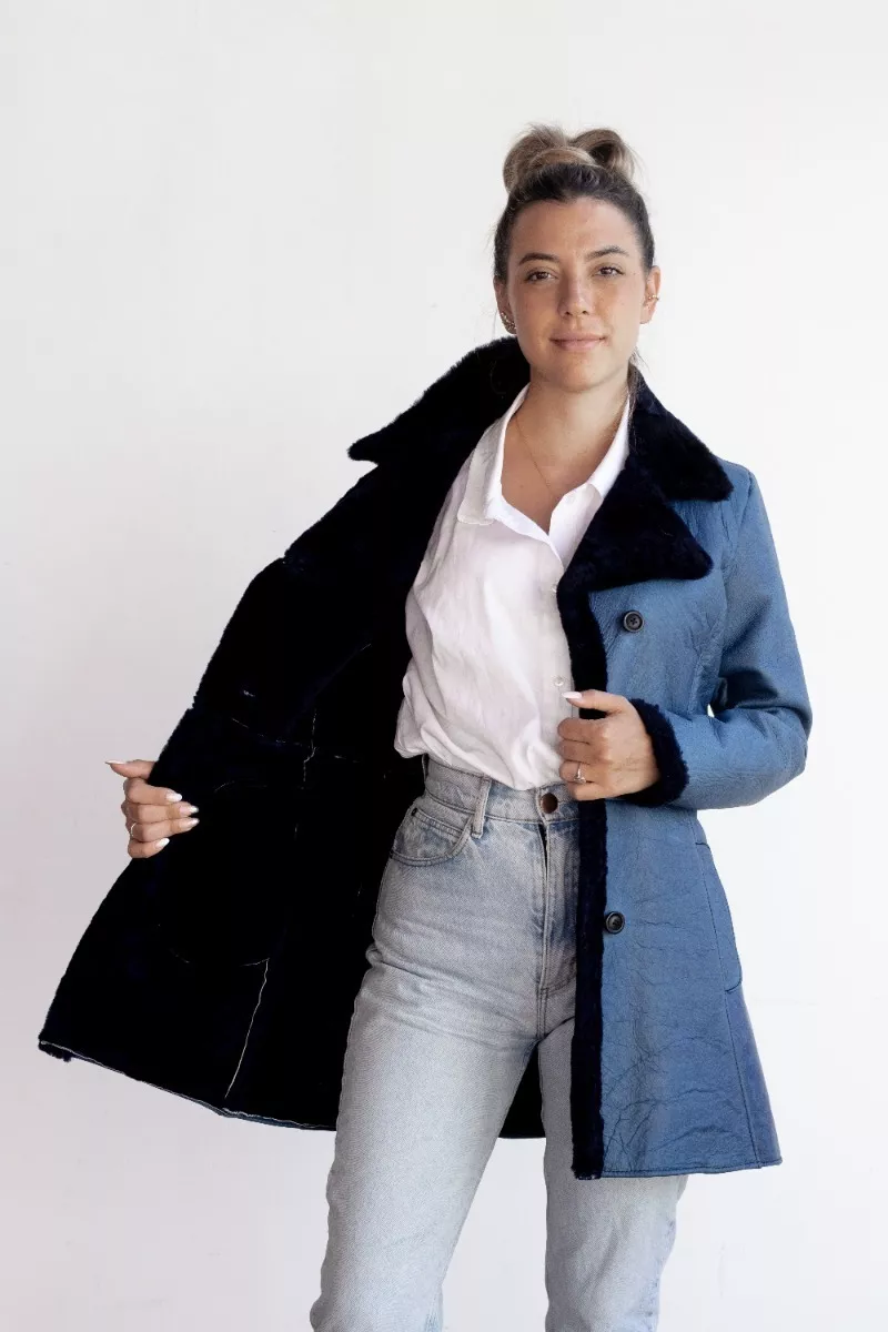 CAMPERA DE CUERO DE OVEJA DE MUJER  MODELO: SOL