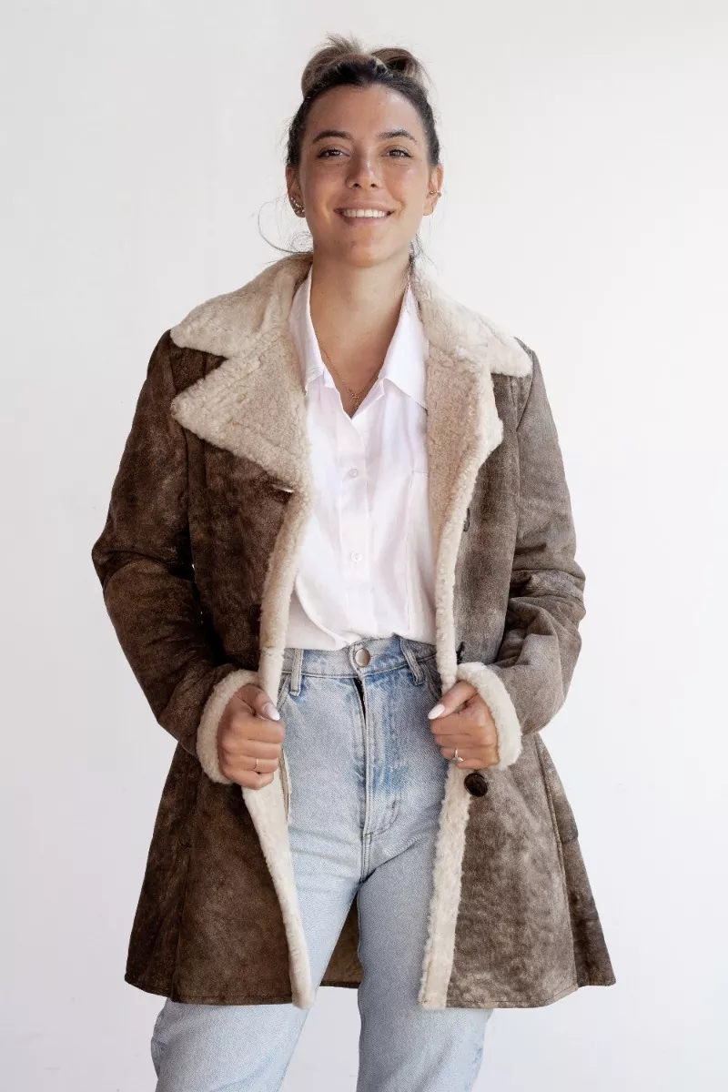 CAMPERA DE CUERO DE OVEJA DE MUJER  MODELO: SOL.B