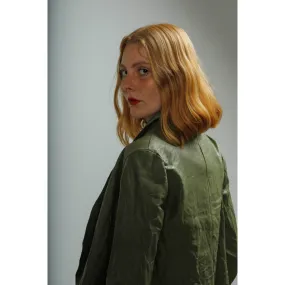 Chaqueta de cuero MUT RAH Verde