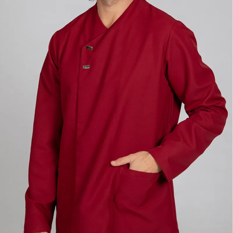 CHAQUETA LABORAL FABIáN DE MICROFIBRA BURDEOS  GARY'S
