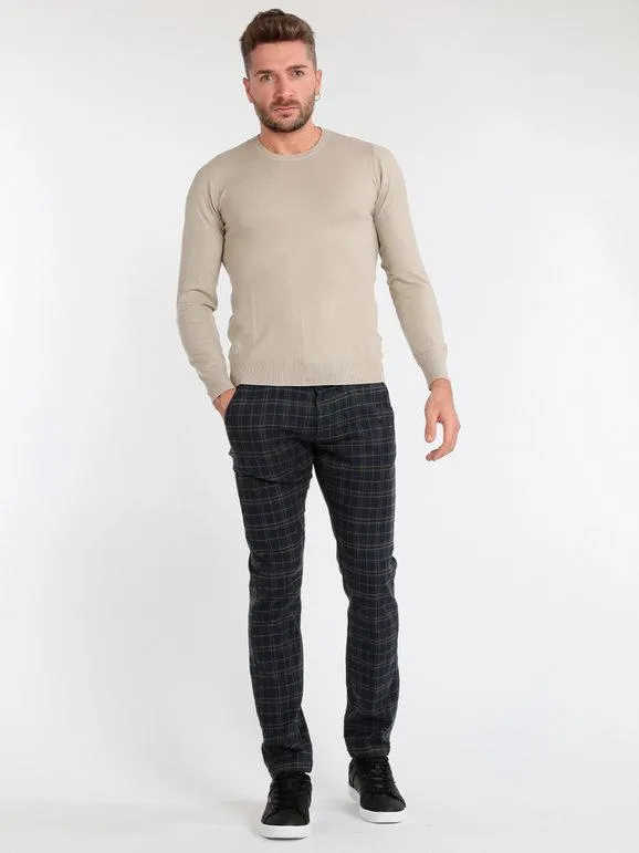 Guy Pantalón de cuadros para hombre