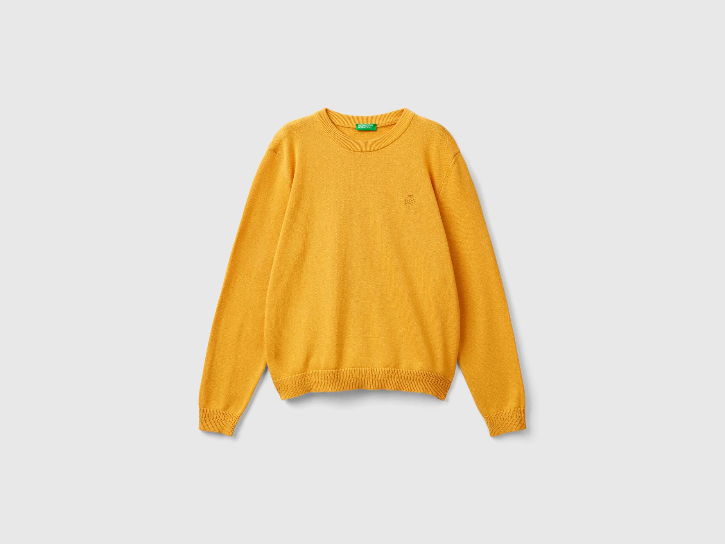 Jersey de cuello redondo de 100% algodón