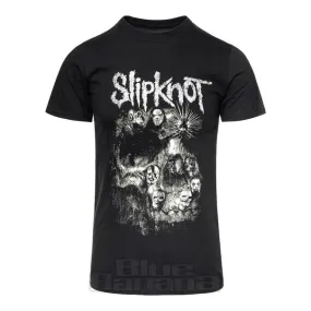 Oficial de Slipknot Skull Group Camiseta (Negra)