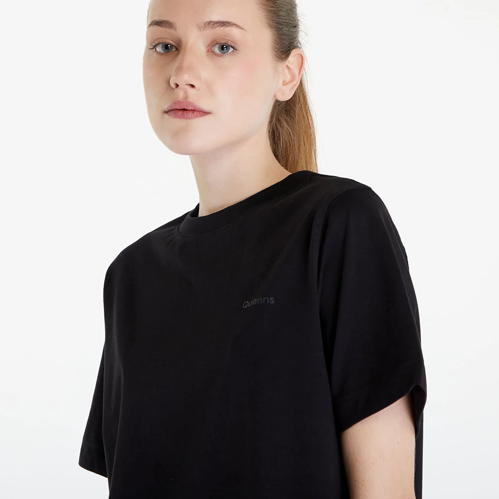 QUEENS ESSENTIAL TSHIRT WITH TONAL PRINT 5PACK MULTICOLOUR