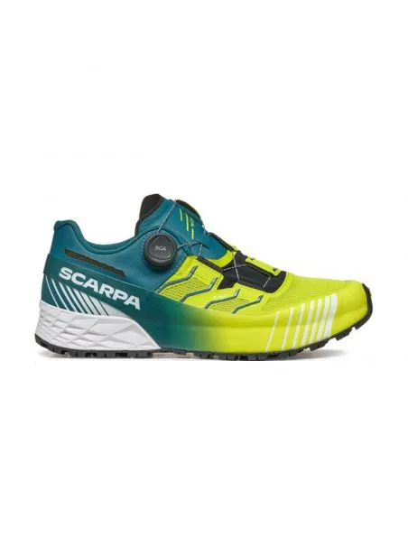 SCARPA Zapatillas Ribelle Run Kalibra HT Hombre Lime Green/Deep Lagoon