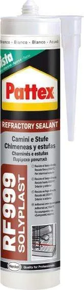 SILICONA REFRACTARIA PATTEX NEGRA 300ML ALTA TEMPERATURA  PACK 12 UNIDADES